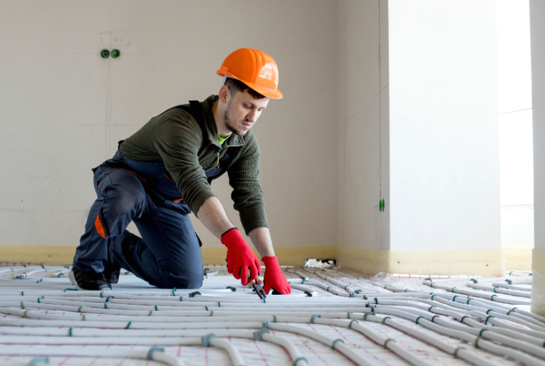 Hydronic heating systems, also known as radiant floor heating.