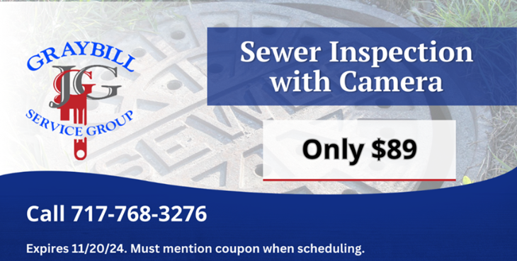 $89 for Sewer Inspection with Camera