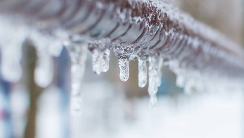 frozen pipes in winter
